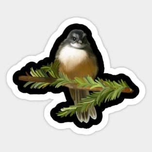 Fantail Chick Sticker